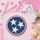 Assiettes En Carton Drapeau d'état du Tennessee Bleu Blancs étoiles (Fête)