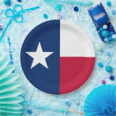Assiettes En Carton Drapeau d'État texan (Texas) (Fête)