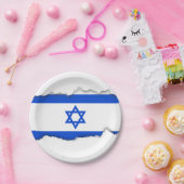 Assiettes En Carton Drapeau d'Israélien (Fête)