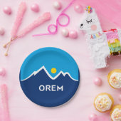 Assiettes En Carton Drapeau d'Orem, Utah (Fête)