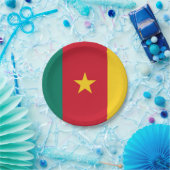 Assiettes En Carton Drapeau du Cameroun (Fête)