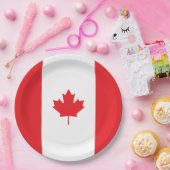 Assiettes En Carton Drapeau du Canada (Fête)