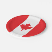 Assiettes En Carton Drapeau du Canada (Angle)
