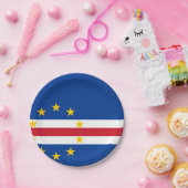 Assiettes En Carton Drapeau du Cap-Vert (Fête)