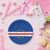 Assiettes En Carton Drapeau du Cap-Vert (Fête)