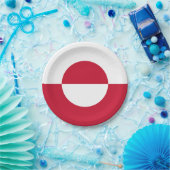 Assiettes En Carton Drapeau du Groenland (Fête)