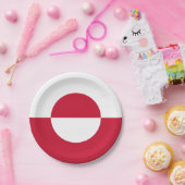 Assiettes En Carton Drapeau du Groenland (Fête)