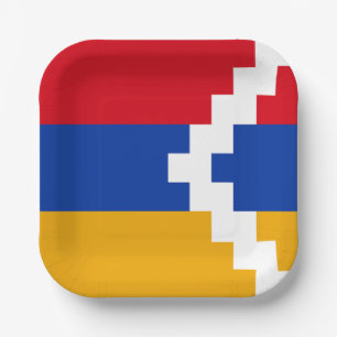 Assiettes En Carton Drapeau du Haut-Karabagh