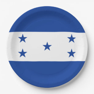 Assiettes En Carton Drapeau du Honduras