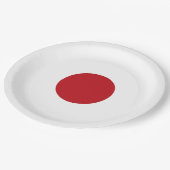 Assiettes En Carton Drapeau du Japon (Angle)