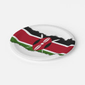 Assiettes En Carton Drapeau du Kenya (Angle)