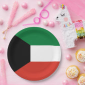 Assiettes En Carton Drapeau du Koweït (Fête)