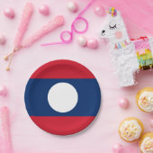 Assiettes En Carton Drapeau du Laos (Fête)