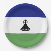 Assiettes En Carton Drapeau du Lesotho (Devant)