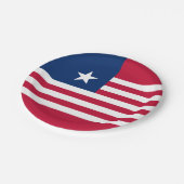 Assiettes En Carton Drapeau du Libéria (Angle)