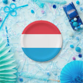 Assiettes En Carton Drapeau du Luxembourg (Fête)