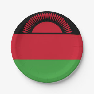 Assiettes En Carton Drapeau du Malawi