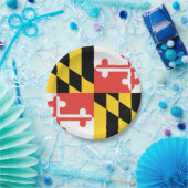 Assiettes En Carton Drapeau du Maryland (Fête)