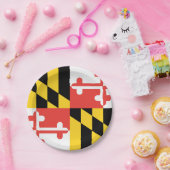 Assiettes En Carton Drapeau du Maryland (Fête)