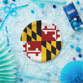 Assiettes En Carton Drapeau du Maryland (Fête)