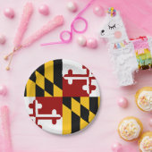Assiettes En Carton Drapeau du Maryland (Fête)