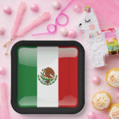 Assiettes En Carton Drapeau du Mexique (Fête)