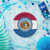 Assiettes En Carton Drapeau du Missouri (Fête)