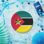 Assiettes En Carton Drapeau du Mozambique (Fête)