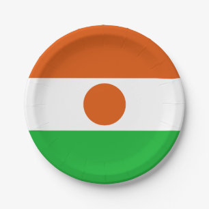 Assiettes En Carton Drapeau du Niger