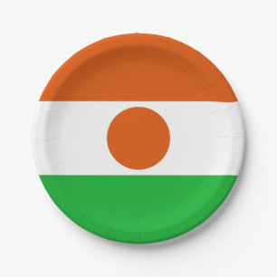 Assiettes En Carton Drapeau du Niger