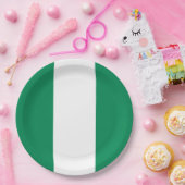 Assiettes En Carton Drapeau du Nigeria (Fête)