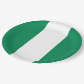 Assiettes En Carton Drapeau du Nigeria (Angle)