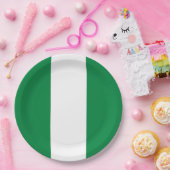 Assiettes En Carton Drapeau du Nigeria (Fête)