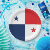 Assiettes En Carton Drapeau du Panama (Fête)