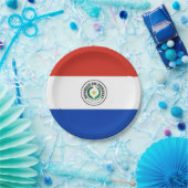 Assiettes En Carton Drapeau du Paraguay (Paraguay) (Fête)