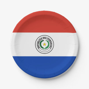 Assiettes En Carton Drapeau du Paraguay (Paraguay)