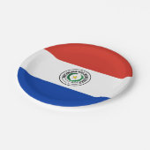 Assiettes En Carton Drapeau du Paraguay (Paraguay) (Angle)
