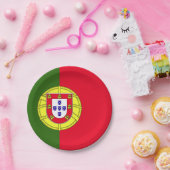 Assiettes En Carton Drapeau du Portugal (Fête)