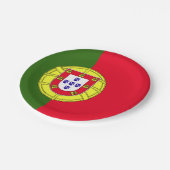 Assiettes En Carton Drapeau du Portugal (Angle)