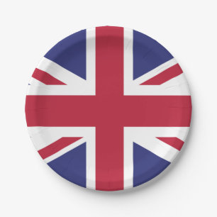 Assiettes En Carton Drapeau du Royaume-Uni patriotique