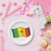 Assiettes En Carton Drapeau du Sénégal (Fête)