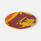 Assiettes En Carton Drapeau du Sri Lanka (Angle)