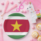 Assiettes En Carton drapeau du Suriname (Fête)