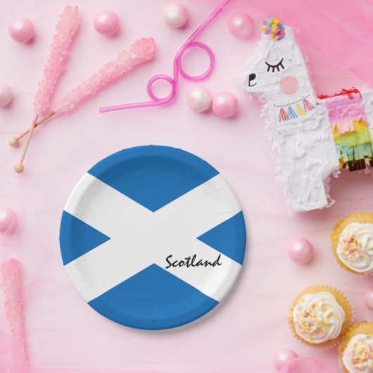 Assiettes En Carton Drapeau écossais et patriotes écossais/supporters  (Fête)