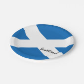 Assiettes En Carton Drapeau écossais et patriotes écossais/supporters (Angle)