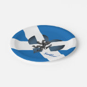 Assiettes En Carton Drapeau écossais & Lion Heart, fête écossaise /spo (Angle)