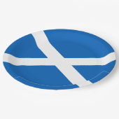 Assiettes En Carton Drapeau écossais (Saltire) (Drapeau écossais) (Angle)