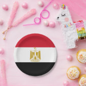 Assiettes En Carton Drapeau égyptien (Fête)