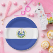 Assiettes En Carton Drapeau El Salvador (Fête)
