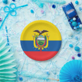 Assiettes En Carton Drapeau équatorien (Fête)